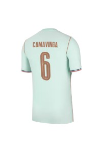Ranska Eduardo Camavinga #6 Jalkapallovaatteet Vieraspaita MM-kisat 2026 Lyhythihainen